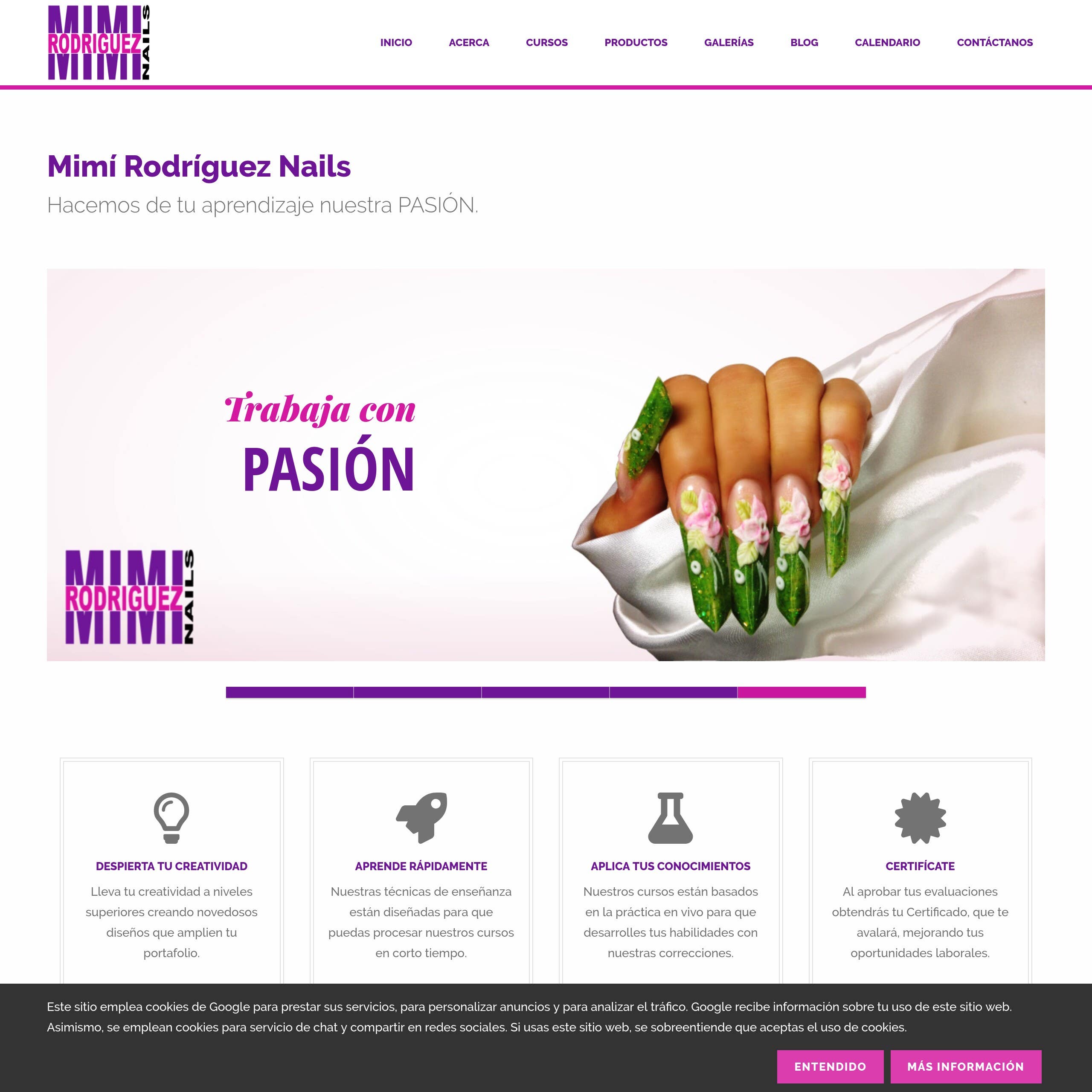Mimí Rodríguez Nails' Blogger Site preview 1